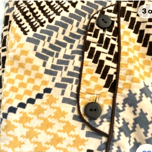 (M)🌟Host Pick🌟🔥ANTHROPOLOGIE🌟🔥Mavae Plaid Velvet Skirt W14.5"×L20" - Picture 9 of 14